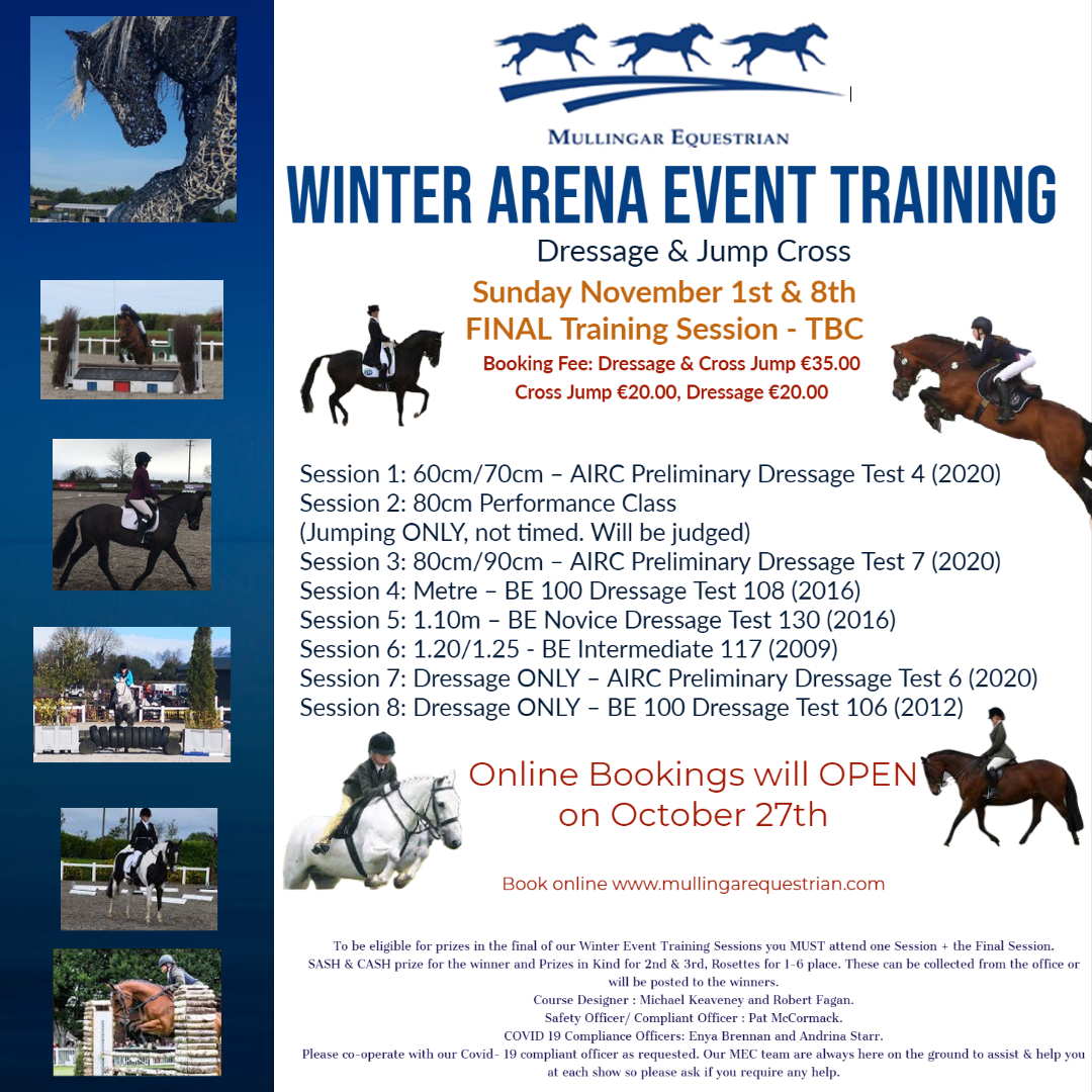 Winter Training Sessions - Dressage and Jump Cross